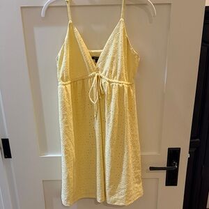 Wild Fable Light Yellow Eyelet Dress